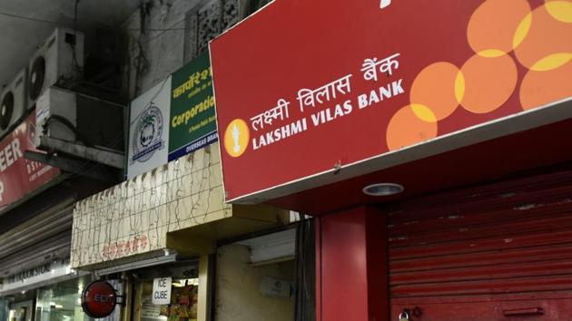 An ATM of Lakshmi Vilas Bank is seen at Connaught Place in New Delhi in this file photo. (Sonu Mehta/HT Photo) An ATM of Lakshmi Vilas Bank is seen at Connaught Place in New Delhi in this file photo. (Sonu Mehta/HT Photo)