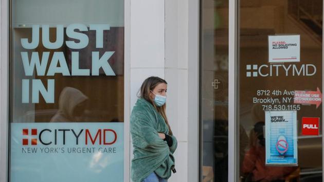 Amid rising coronavirus cases in the country, US gave the greenlight for the first Covid-19 diagnostic kit for self-testing at home, adding an additional tool to battle the pandemic as nationwide testing capabilities come under more strain.(Reuters) Amid rising coronavirus cases in the country, US gave the greenlight for the first Covid-19 diagnostic kit for self-testing at home, adding an additional tool to battle the pandemic as nationwide testing capabilities come under more strain.(Reuters)