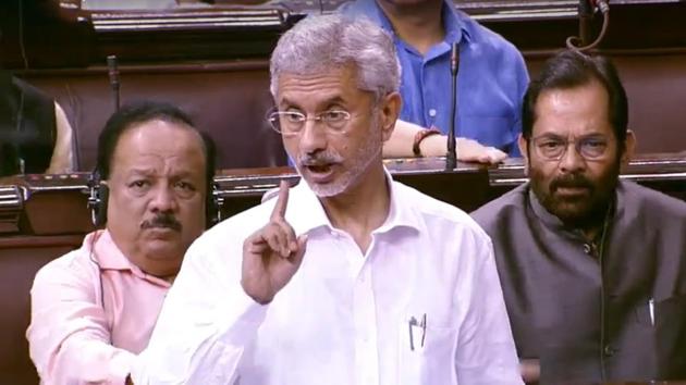 External affairs minister S Jaishankar’s has been elected to Rajya Sabha from Gujarat. (ANI Photo) External affairs minister S Jaishankar’s has been elected to Rajya Sabha from Gujarat. (ANI Photo)