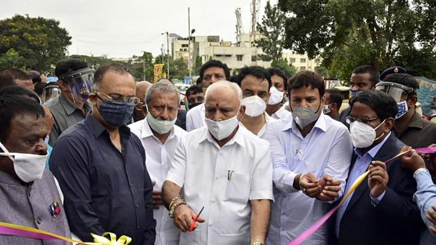 Karnatak Chief Minister B S Yediyurappa said Maratha Development Authority has been set up for the development of the Marathis living in Karnataka.(ANI) Karnatak Chief Minister B S Yediyurappa said Maratha Development Authority has been set up for the development of the Marathis living in Karnataka.(ANI)