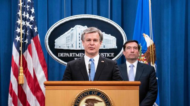 FBI Director Christopher Wray had confirmed that Russia was using a range of measures to “denigrate” Joe Biden.(AFP) FBI Director Christopher Wray had confirmed that Russia was using a range of measures to “denigrate” Joe Biden.(AFP)