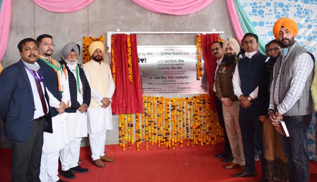 Officials laying the foundation stone for the Industrial Training Institute at Bassian village in Raikot, Ludhiana, on Wednesday. (HT photo) Officials laying the foundation stone for the Industrial Training Institute at Bassian village in Raikot, Ludhiana, on Wednesday. (HT photo)