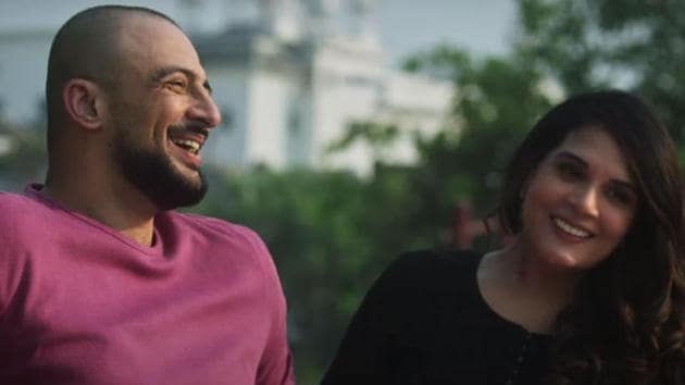 Arunoday Singh and Richa Chadha in a still from Lahore Confidential trailer.