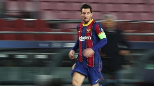 Soccer Football - Champions League - Group G - FC Barcelona v Dynamo Kyiv - Camp Nou, Barcelona, Spain - November 4, 2020 FC Barcelona's Lionel Messi in action REUTERS/Albert Gea/Files(REUTERS)