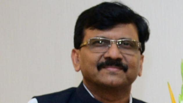 Shiv Sena leader Sanjay Raut said Sena has no role in the ongoing row over the name of Karachi sweets. (HT Photos)
