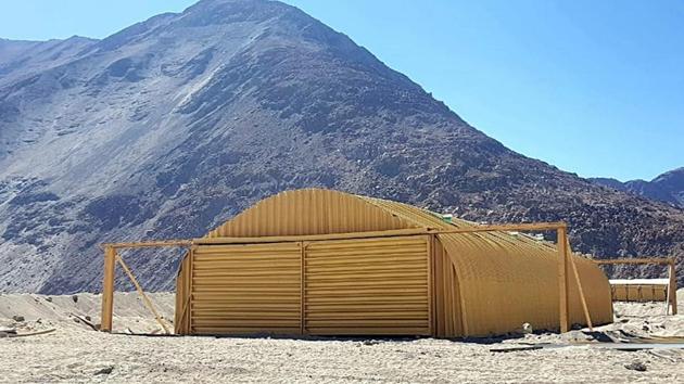 Fresh images from Ladakh on Wednesday provided glimpses of the infrastructure the army has created to support its forward deployed troops at a time when talks to resolve the border situation remain deadlocked and both armies are prepared for a long haul in the Ladakh theatre. (ANI Photo) Fresh images from Ladakh on Wednesday provided glimpses of the infrastructure the army has created to support its forward deployed troops at a time when talks to resolve the border situation remain deadlocked and both armies are prepared for a long haul in the Ladakh theatre. (ANI Photo)