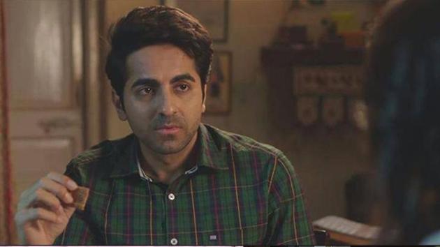 Ayushmann Khurrana in a still from Shubh Mangal Saavdhan.