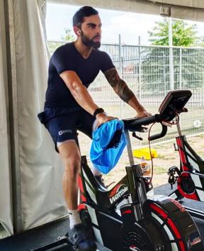Indian captain Virat Kohli during a gym session in Australia (Instagram)
