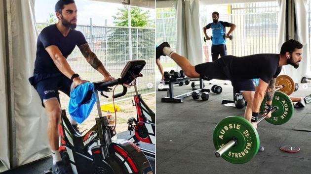 Indian captain Virat Kohli working out at Team India’s training session in Australia (Instagram)