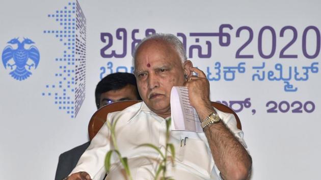 Karnataka Chief Minister B S Yediyurappa attends the inauguration of Bengaluru Tech Summit 2020, in Bengaluru. (PTI) Karnataka Chief Minister B S Yediyurappa attends the inauguration of Bengaluru Tech Summit 2020, in Bengaluru. (PTI)