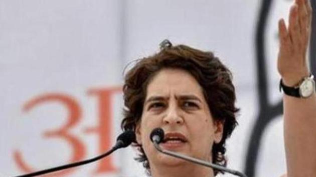 Congress leader Priyanka Gandhi Vadra on Saturday hit out at the Yogi Adityanath-led government in UP over deaths due to consumption of “poisonous liquor” in the state(PTI) Congress leader Priyanka Gandhi Vadra on Saturday hit out at the Yogi Adityanath-led government in UP over deaths due to consumption of “poisonous liquor” in the state(PTI)