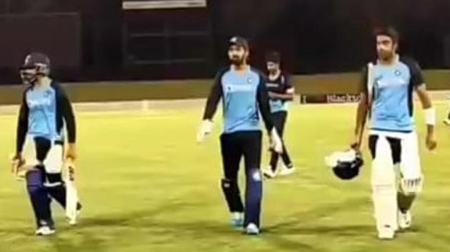 KL Rahul, R Ashwin at India’s intra-squad practice game in Sydney(Instagram) KL Rahul, R Ashwin at India’s intra-squad practice game in Sydney(Instagram)