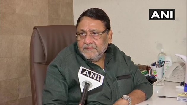 Nationalist Congress Party (NCP) leader Nawab Malik on Sunday said that drug addicts should be sent to rehabilitation centres and not jail.(ANI Twitter)