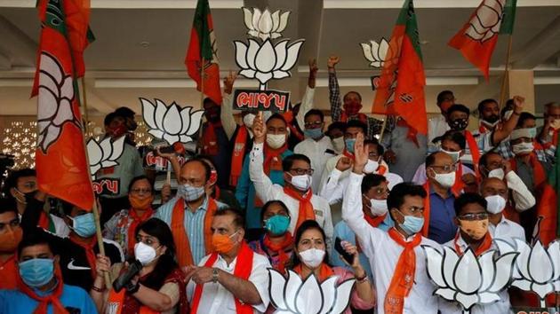 Meanwhile, BJP leaders are also looking to trap disgruntled TRS leaders as well to gain advantage in the GHMC elections. (Image used for representation).(REUTERS PHOTO.) Meanwhile, BJP leaders are also looking to trap disgruntled TRS leaders as well to gain advantage in the GHMC elections. (Image used for representation).(REUTERS PHOTO.)