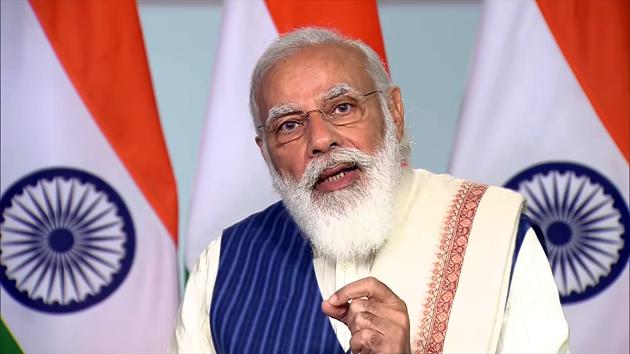 After inaugurating the projects through video conference, Prime Minister Modi will also interact with water and sanitation committee members of various villages.(ANI Photo) After inaugurating the projects through video conference, Prime Minister Modi will also interact with water and sanitation committee members of various villages.(ANI Photo)