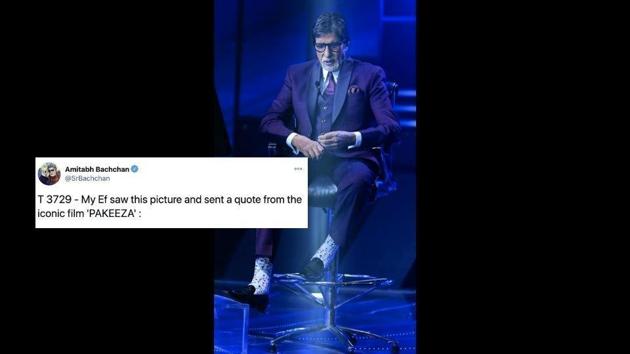 A member of Amitabh Bachchan’s ‘extended family’ send forth this image with an interesting caption. (Twitter/@SrBachchan) A member of Amitabh Bachchan’s ‘extended family’ send forth this image with an interesting caption. (Twitter/@SrBachchan)