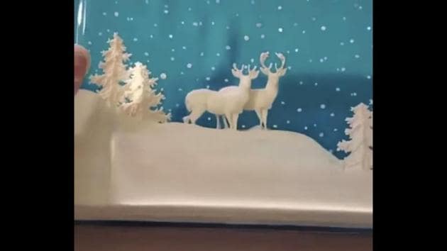 The image shows a gelatin art dessert.(Screengrab) The image shows a gelatin art dessert.(Screengrab)