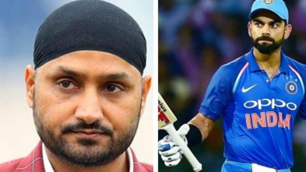 File image of Harbhajan Singh and Virat Kohli.(File) File image of Harbhajan Singh and Virat Kohli.(File)