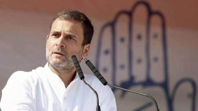 File photo of former Congress president Rahul Gandhi.(PTI)