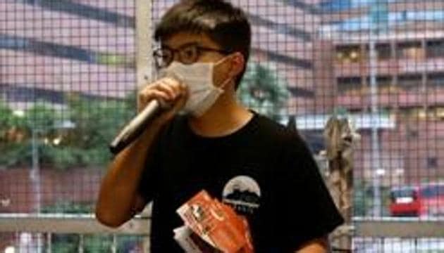Joshua Wong rose to prominence as a student leader during the 2014 Umbrella Movement pro-democracy protests and is among a growing number of activists being charged for various relatively minor offenses since Beijing imposed the national security law.(Reuters file photo) Joshua Wong rose to prominence as a student leader during the 2014 Umbrella Movement pro-democracy protests and is among a growing number of activists being charged for various relatively minor offenses since Beijing imposed the national security law.(Reuters file photo)