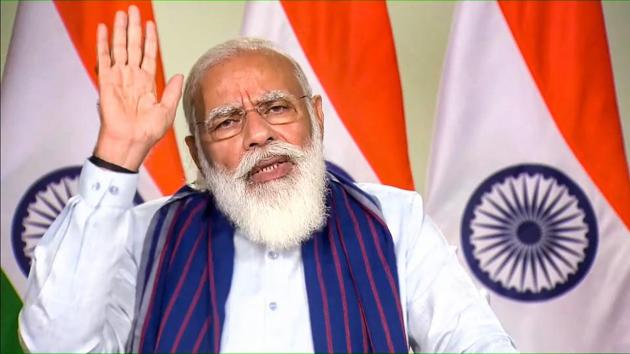 As per the report, Modi had a consolidated brand score of 70, which is almost double that of the nearest political leader.(PTI)