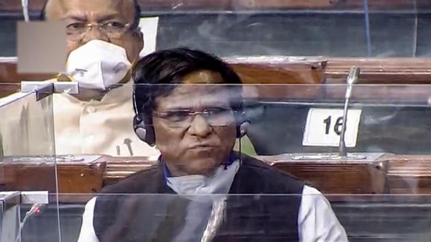 BJP MP Raosaheb Danve in the Lok Sabha during the Monsoon Session of Parliament, in New Delhi.(PTI) BJP MP Raosaheb Danve in the Lok Sabha during the Monsoon Session of Parliament, in New Delhi.(PTI)