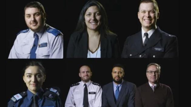 Brinder Deol is in the centre of the top row.(SCOTLAND YARD) Brinder Deol is in the centre of the top row.(SCOTLAND YARD)