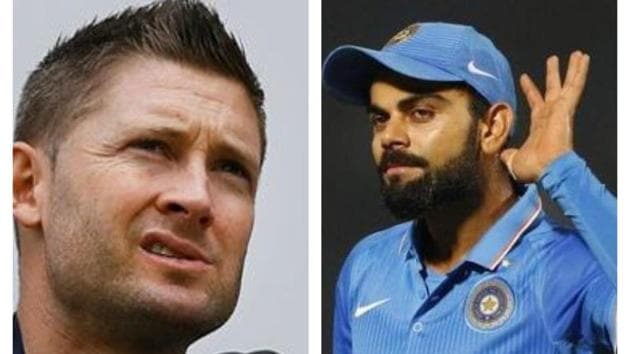 File image of Michael Clarke and Virat Kohli.(File) File image of Michael Clarke and Virat Kohli.(File)