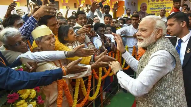 Prime Minister Narendra Modi’s last visit to his constituency Varanasi was eight months ago.(PTI FILE PHOTO)