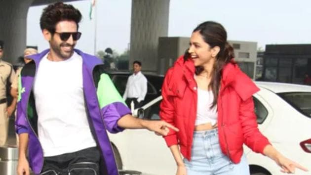 Deepika Padukone and Kartik Aaryan’s hilarious exchange has fans agog. Deepika Padukone and Kartik Aaryan’s hilarious exchange has fans agog.