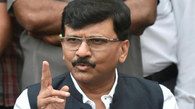 Shiv Sena leader Sanjay Raut’s comment was a jibe at the surprise early morning swearing-in by Devendra Fadnavis last year.(Kunal Patil/HT File Photo)