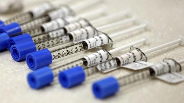 Syringes of the opioid painkiller fentanyl in an inpatient pharmacy.(Representational Photo/AP File)