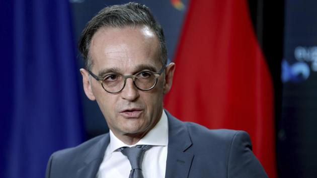 German Foreign Minister Heiko Maas speaks during a joint press conference in Berlin.(AP) German Foreign Minister Heiko Maas speaks during a joint press conference in Berlin.(AP)