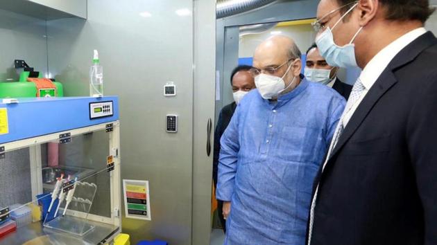 Union Home Minister Amit Shah set three objectives for CMs at Covid-19 review meet chaired by PM Modi(PTI) Union Home Minister Amit Shah set three objectives for CMs at Covid-19 review meet chaired by PM Modi(PTI)