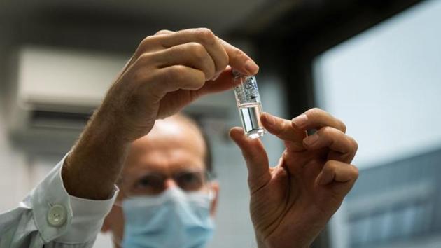 In statement on Tuesday, the vaccine’s developers said preliminary data after trials involving thousands of volunteers showed “an efficacy of the vaccine above 95%” after a second dose.(Reuters)