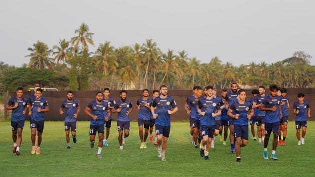 ATK Mohun Bagan FC players at their training session(Twitter) ATK Mohun Bagan FC players at their training session(Twitter)