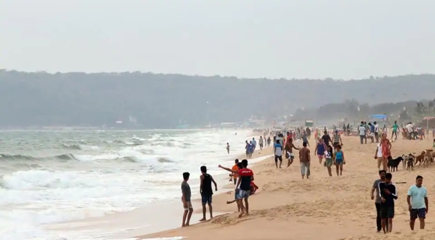 The Candolim- Calangute beach in Goa.(ANI)