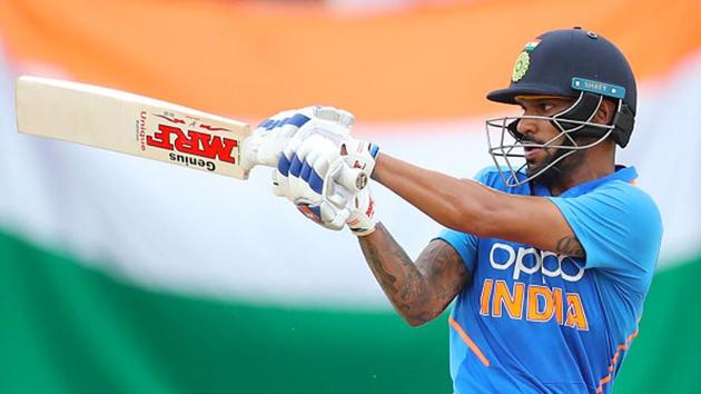 Shikhar Dhawan in action.(Getty Images)