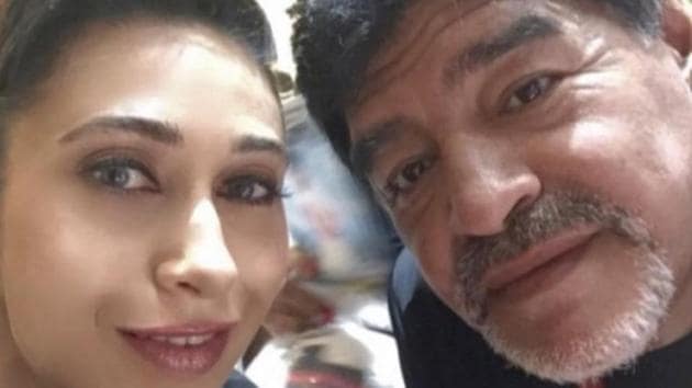 RIP Maradona: Actor Karisma Kapoor shared a priceless memory with the legendary footballer. RIP Maradona: Actor Karisma Kapoor shared a priceless memory with the legendary footballer.