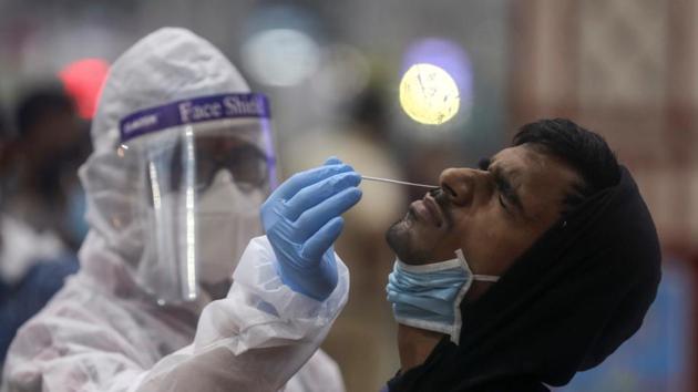Delhi led the tally in term of cases per million population as it logged 29,169 infections, followed by Kerala at 16,201, Maharashtra at 14,584 and Haryana at 7,959.(Reuters Photo) Delhi led the tally in term of cases per million population as it logged 29,169 infections, followed by Kerala at 16,201, Maharashtra at 14,584 and Haryana at 7,959.(Reuters Photo)