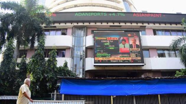 Sensex rallies 431 points to settle at 44,259; Nifty surges 128 points to 12,987(PTI) Sensex rallies 431 points to settle at 44,259; Nifty surges 128 points to 12,987(PTI)