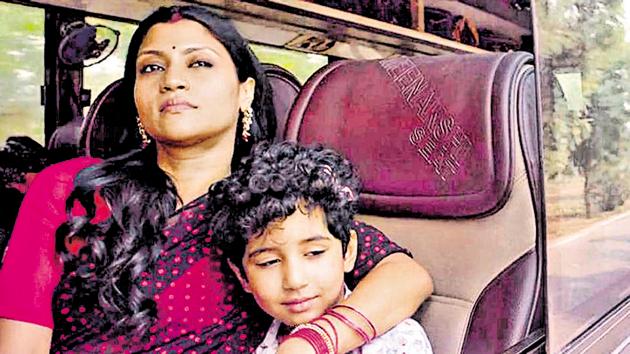 Konkona Sen Sharma as Dolly in Dolly Kitty Aur Woh Chamakte Sitare. The transgender angle built around her son’s character is one of many tangents in the film that take away from the storytelling.