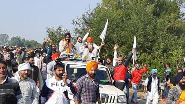 Farmers want the Narendra Modi government to revoke three contentious laws approved by Parliament in September. (HT photo) Farmers want the Narendra Modi government to revoke three contentious laws approved by Parliament in September. (HT photo)