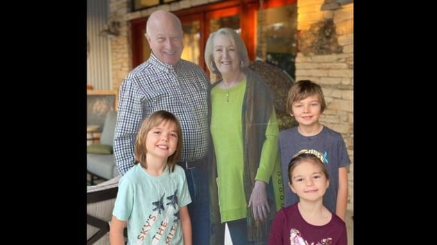 The post shared on Facebook by Missy Buchanan shows a happy picture of the couple with their grandkids. (Facebook/@MissyBuchanan) The post shared on Facebook by Missy Buchanan shows a happy picture of the couple with their grandkids. (Facebook/@MissyBuchanan)