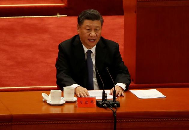 Chinese President Xi Jinping while taking part in an event in Beijing, China.(Reuters) Chinese President Xi Jinping while taking part in an event in Beijing, China.(Reuters)