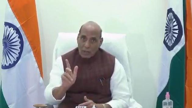 On upcoming elections for the BJP, Singh went as far as saying he cannot rule out a two-third majority for his party in the West Bengal election slated for next year. He also talked about the ongoing agitation by farmers against the three central farm laws and extended an invitation for talks to the protesting agriculturists. (HT Photo)