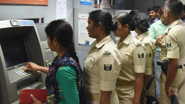 The ATM inside the jail premises will help in reducing crowding at the jail gate, said the jail superintendent.(HT Photo)