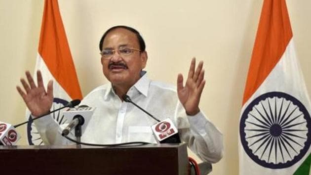 Vice president M Venkaiah Naidu will chair the Shanghai Cooperation Organisation’s (SCO) council of heads of government summit on November 30.(PTI PHOTO.)