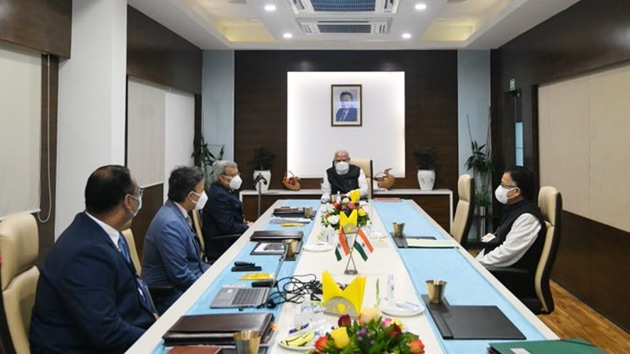 PM Modi reviewed the Covid-19 vaccine development at Ahmedabad’s Zydus Biotech Park(ANI Twitter) PM Modi reviewed the Covid-19 vaccine development at Ahmedabad’s Zydus Biotech Park(ANI Twitter)