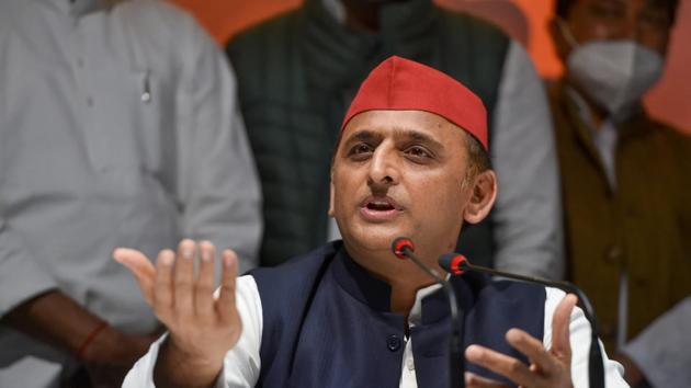 Filr photo: Former Uttar Pradesh chief minister and Samajwadi Party president Akhilesh Yadav.(PTI)